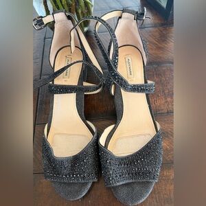 Alex Marie Black Glitter Heels